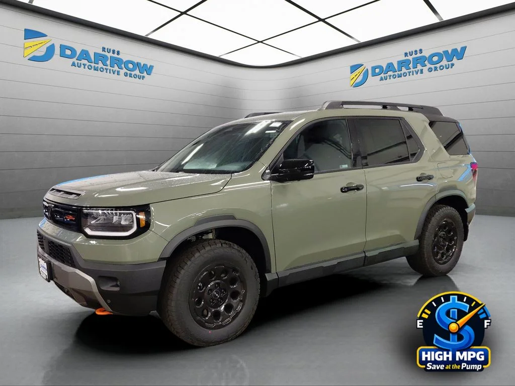 New 2026 Ash Green Metallic Honda TrailSport Elite Blackout image 1