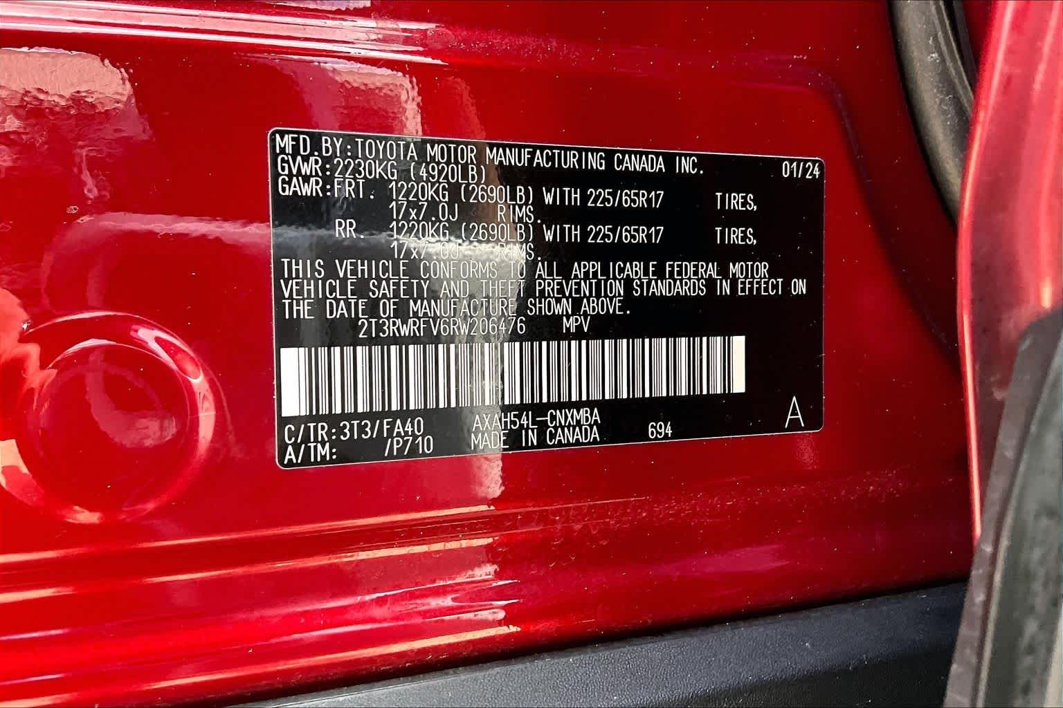 Used 2024 Ruby Flare Pearl Toyota Hybrid XLE image 37