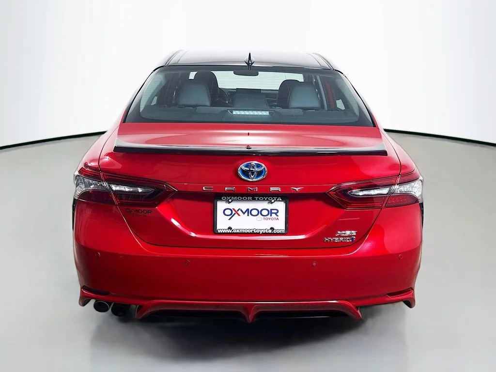 Certified Used 2021 Supersonic Red/Midnight Black Metallic Toyota Hybrid XSE image 6