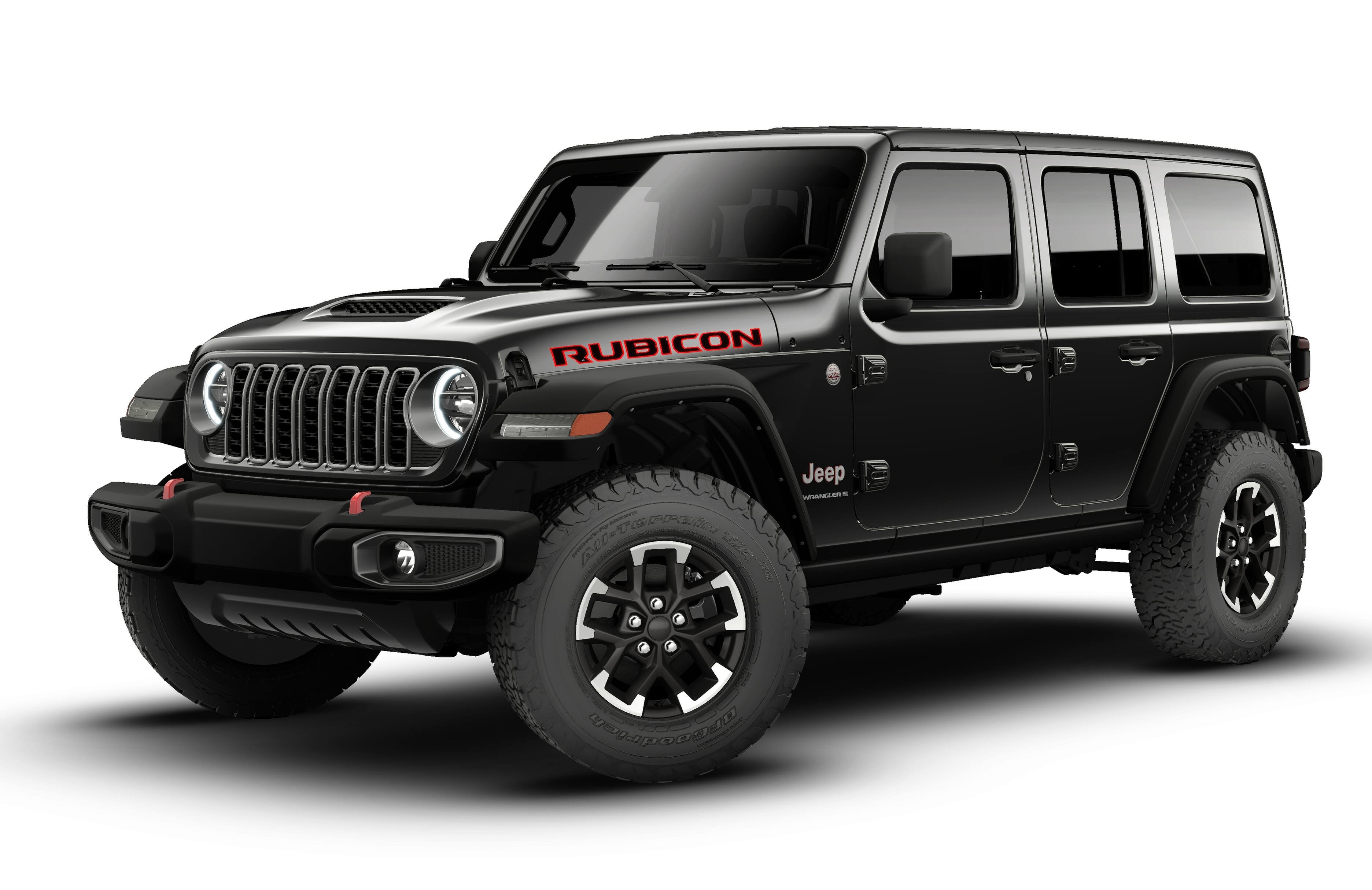 New 2026 Black Clear-Coat Exterior Paint Jeep Rubicon image 1