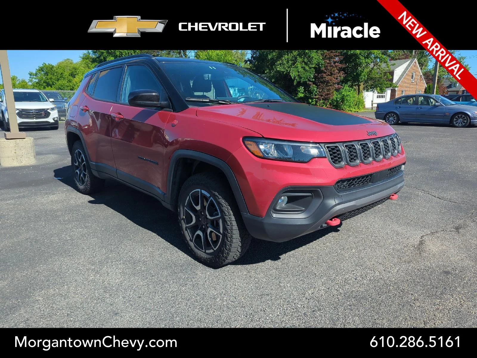 Used 2025 Red Jeep Trailhawk 4x4 image 1