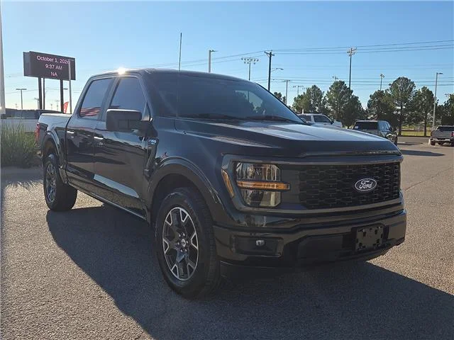 Used 2024 Black Ford STX 4x2 SuperCrew Cab 5.5 ft. box 145 in. WB image 5