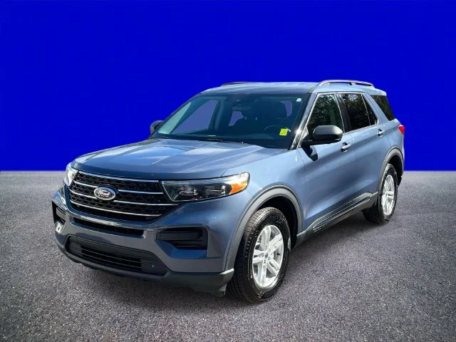 Used 2021 Blue Metallic Ford XLT image 7