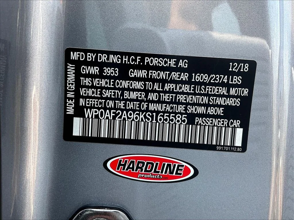 Used 2019 GT Silver Metallic Porsche GT3 RS image 18