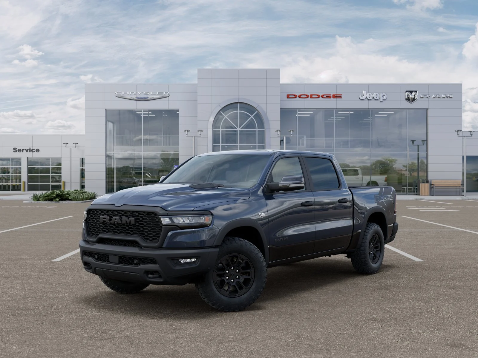 New 2026 Forged Blue Metallic Exterior Paint RAM Rebel image 29