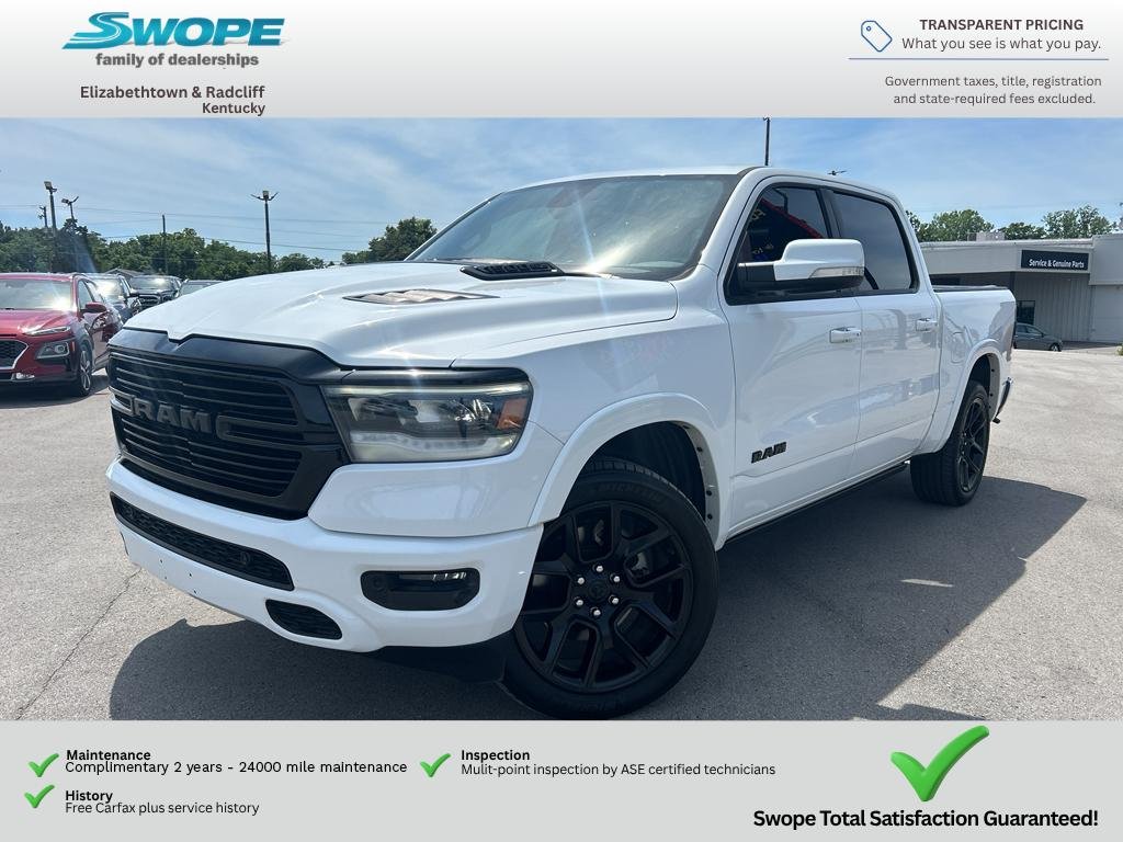 Used 2020 Bright White Clearcoat Ram Laramie image 2
