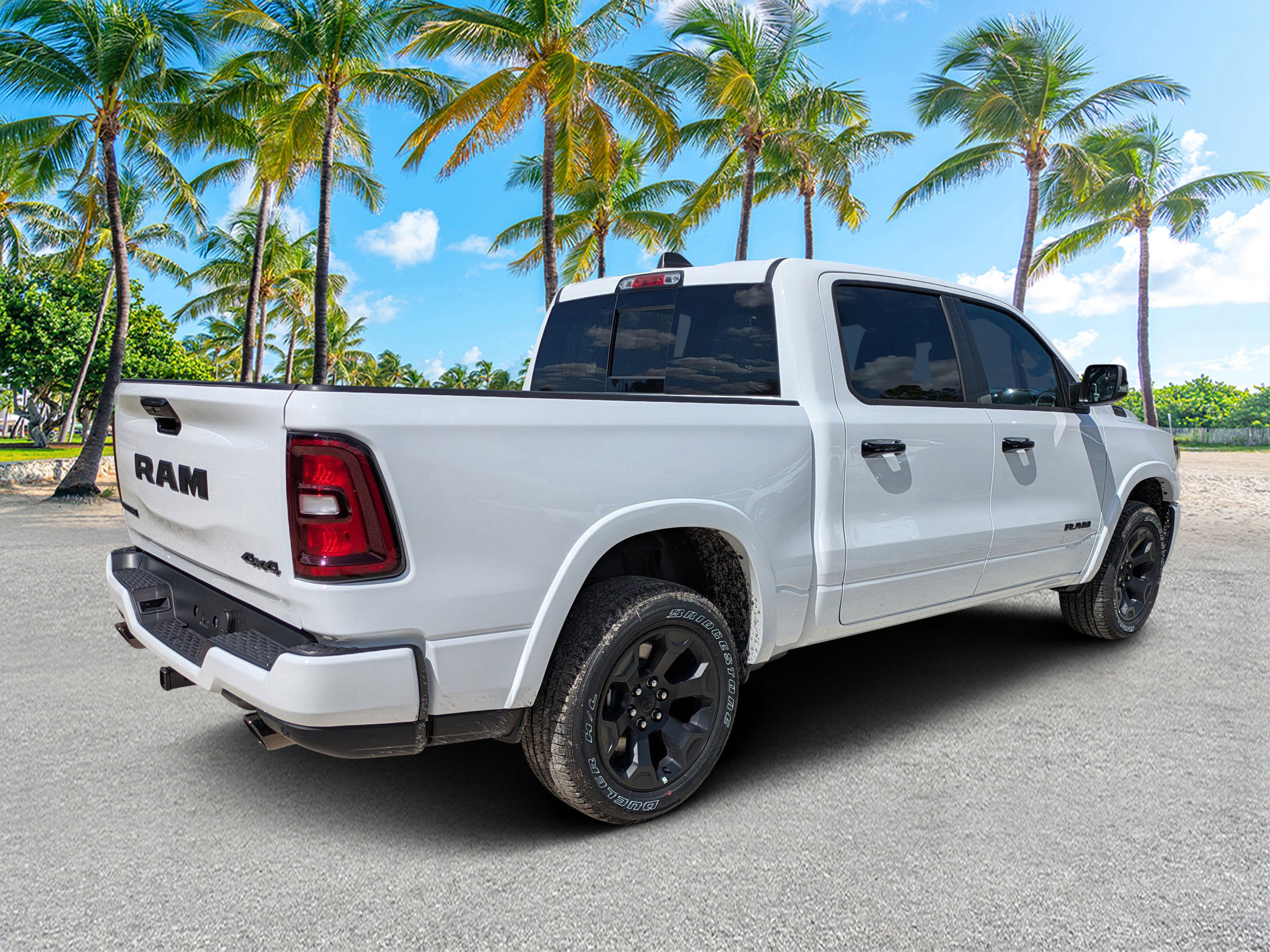New 2026 Bright White Clear-Coat Exterior Paint RAM Big Horn image 3