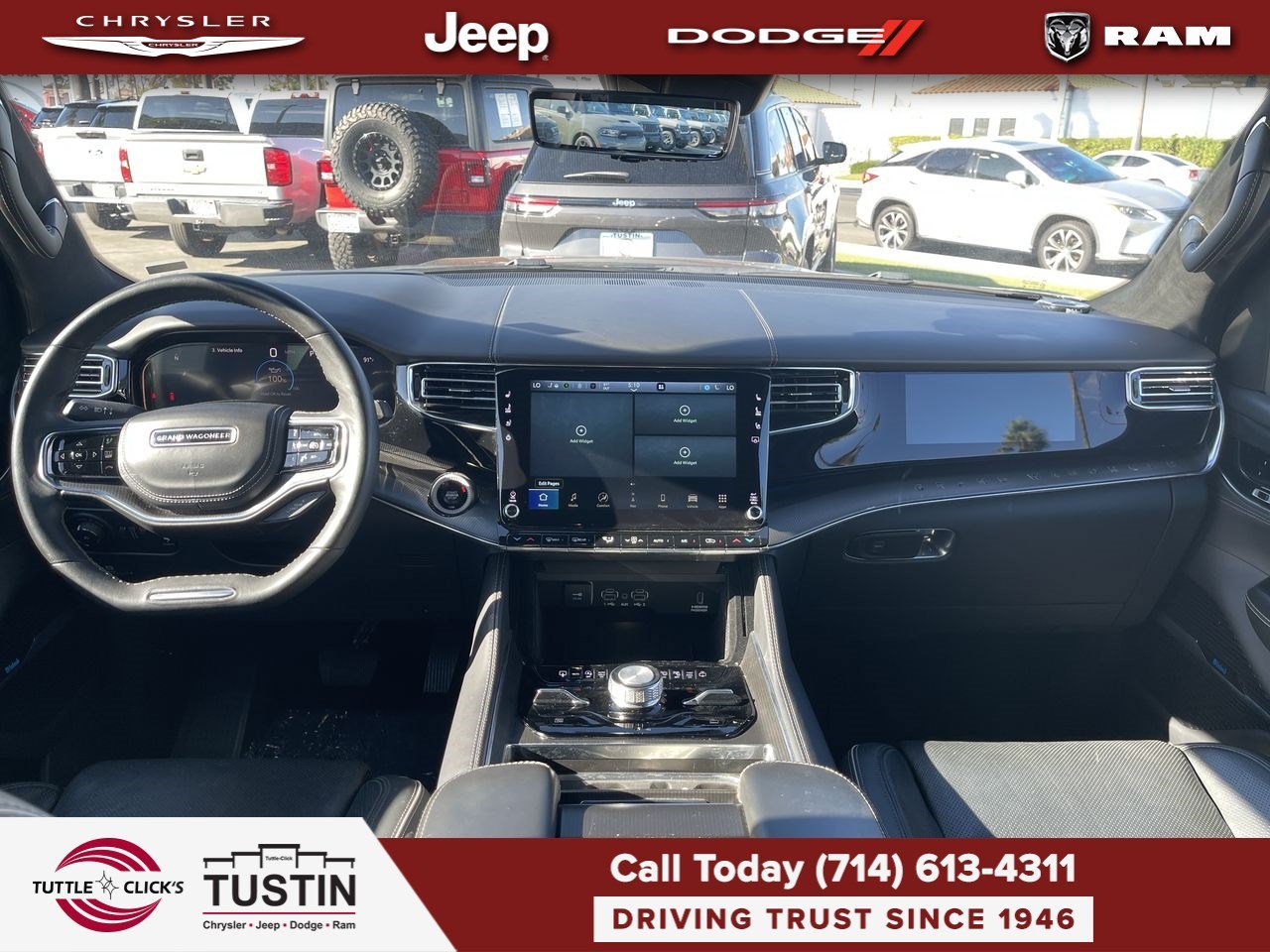 Used 2024 Diamond Black Crystal Pearlcoat Jeep Series II image 2