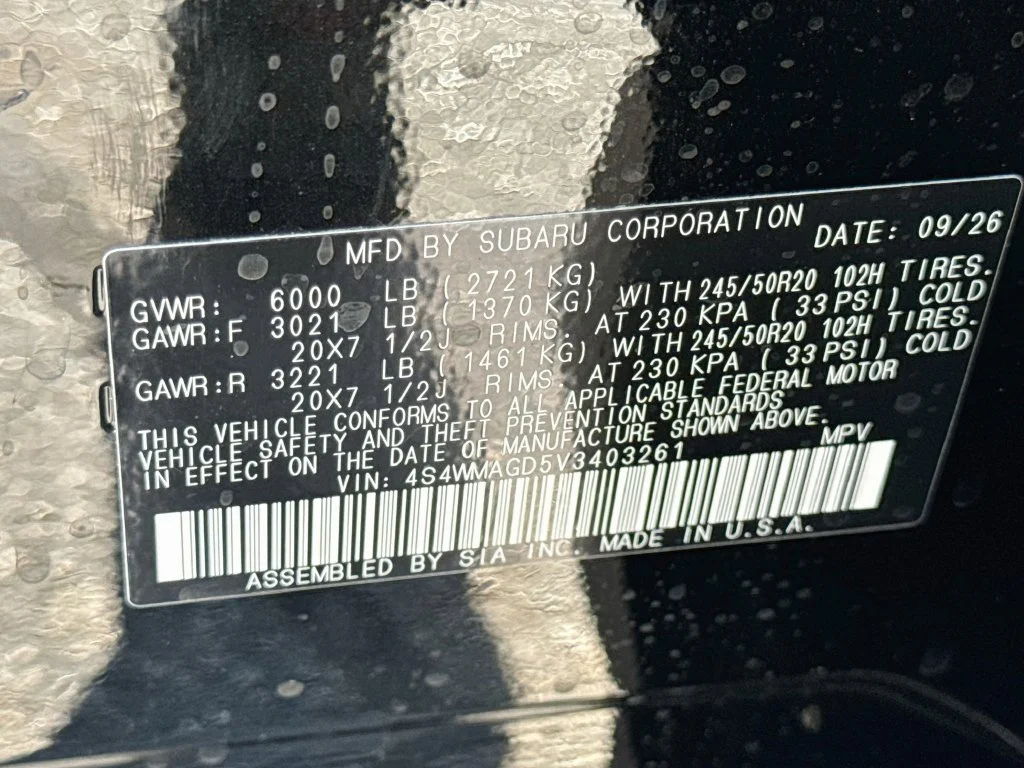 New 2027 Black Subaru Limited image 44