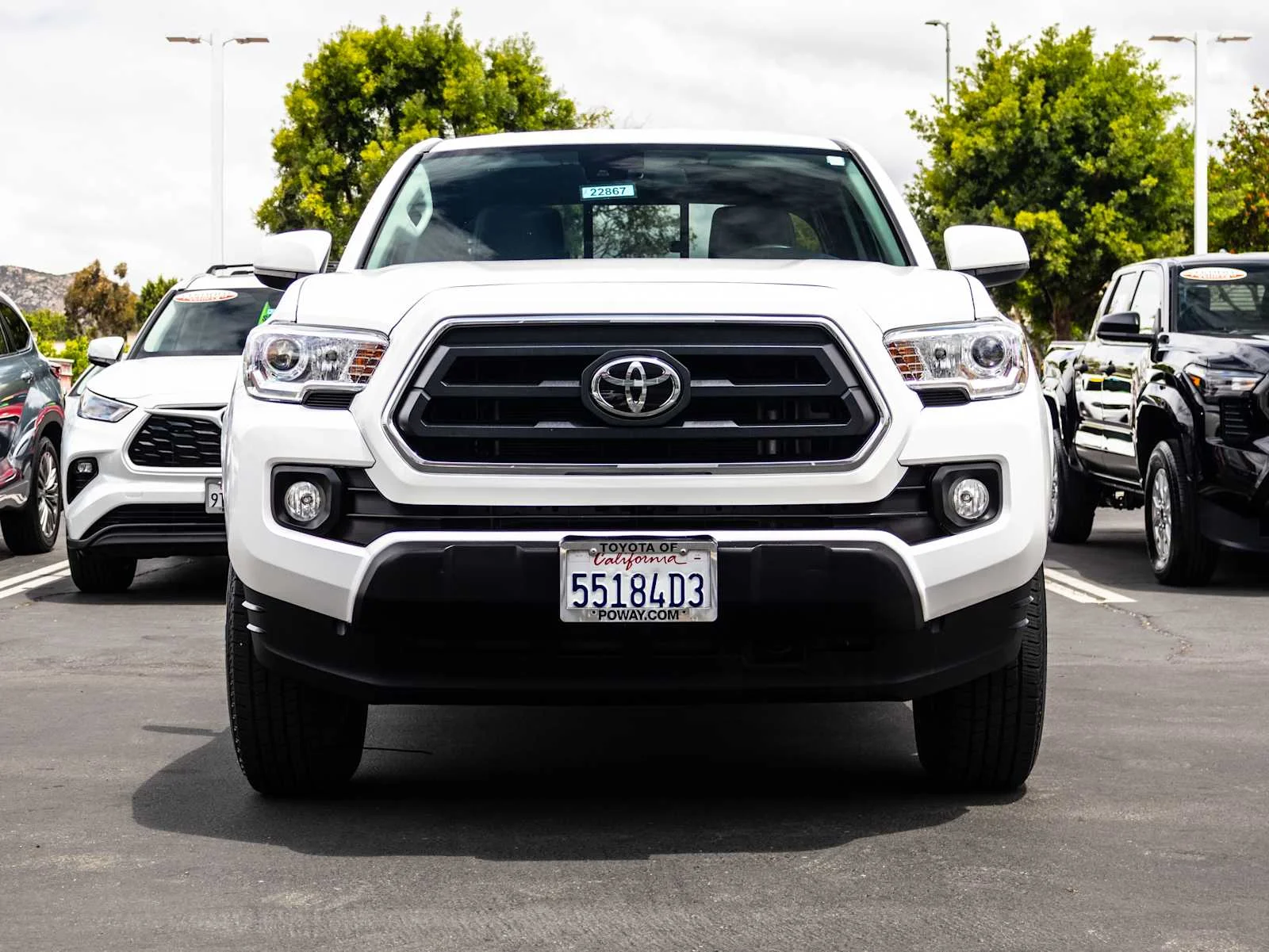 Certified Used 2021 Super White Toyota SR5 image 2