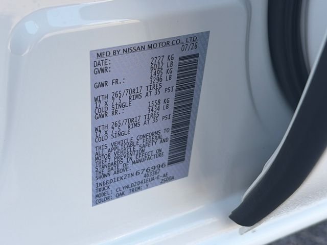 New 2026 Glacier White Nissan Crew Cab PRO-4X® image 27
