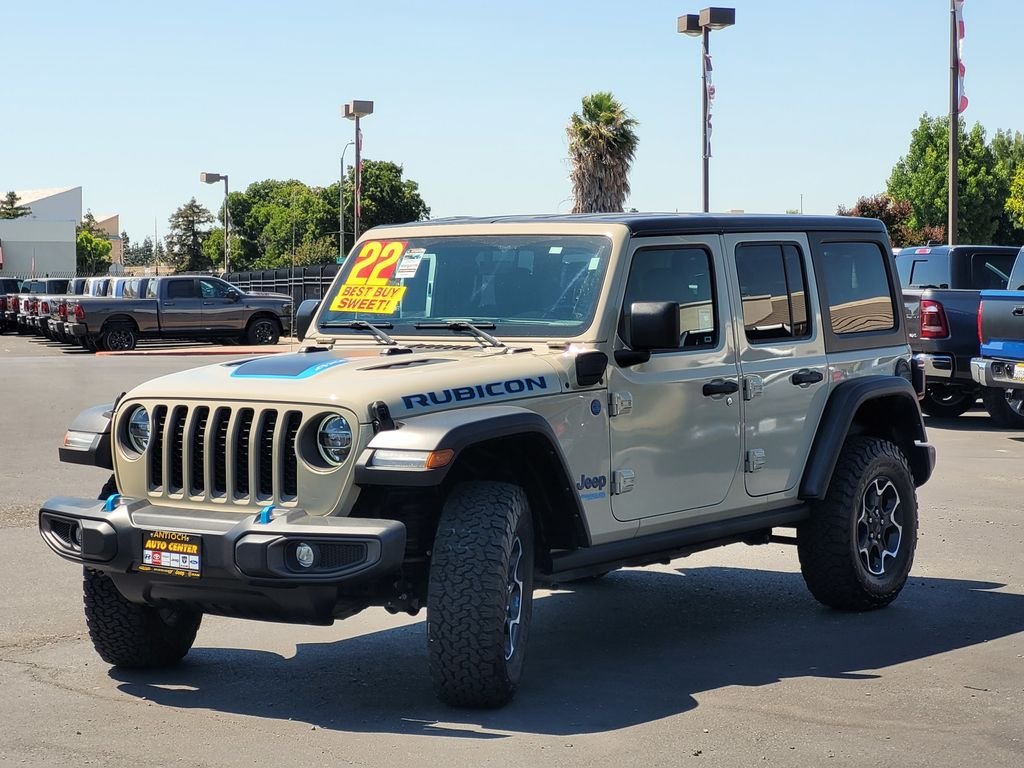 Used 2022 Beige Jeep Unlimited Rubicon 4xe image 8