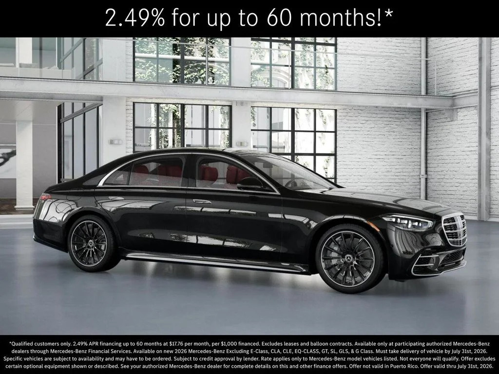 New 2026 Obsidian Black Metallic Mercedes-Benz S 580 image 13