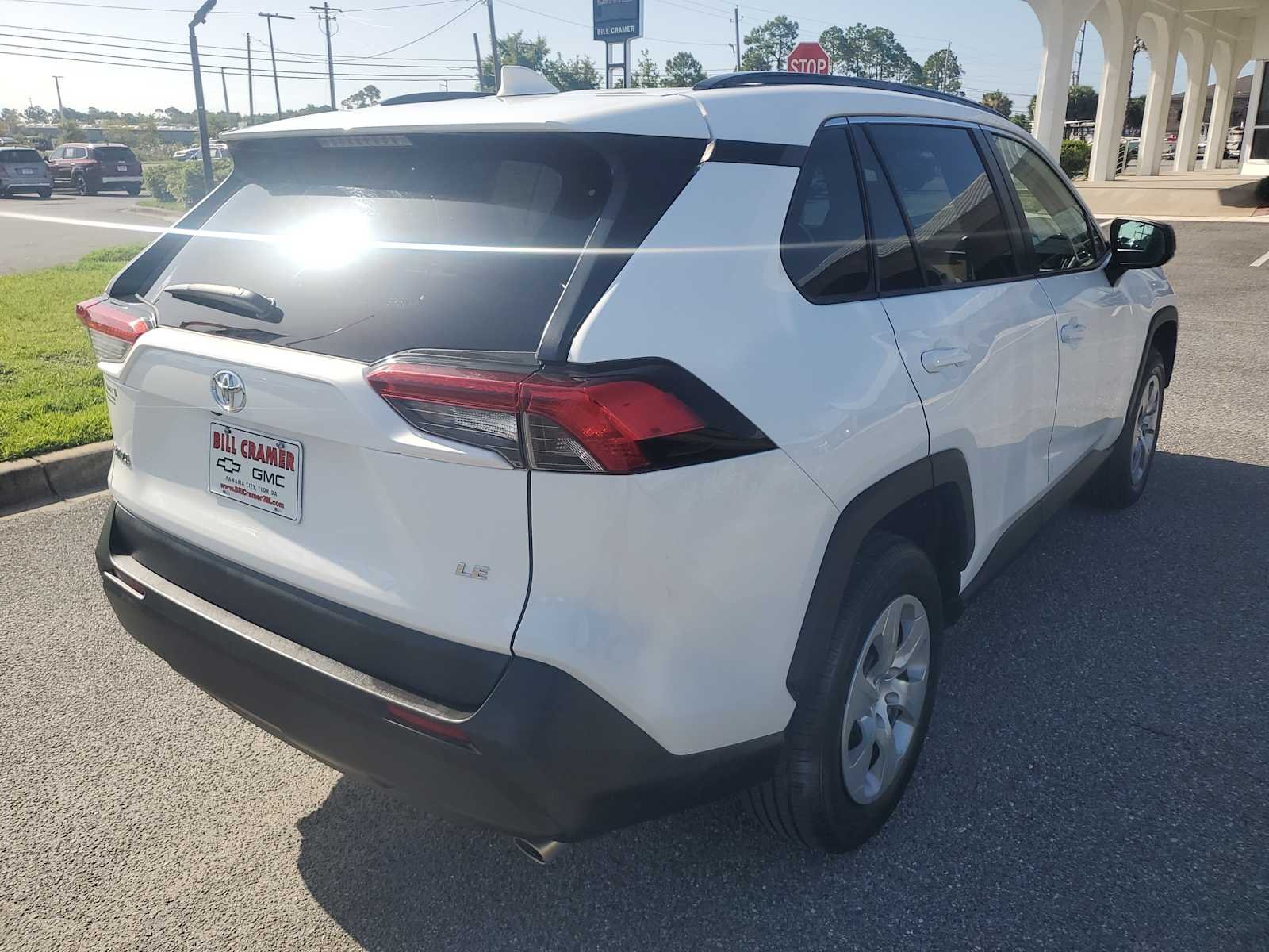 Used 2019 Super White White Toyota LE image 6