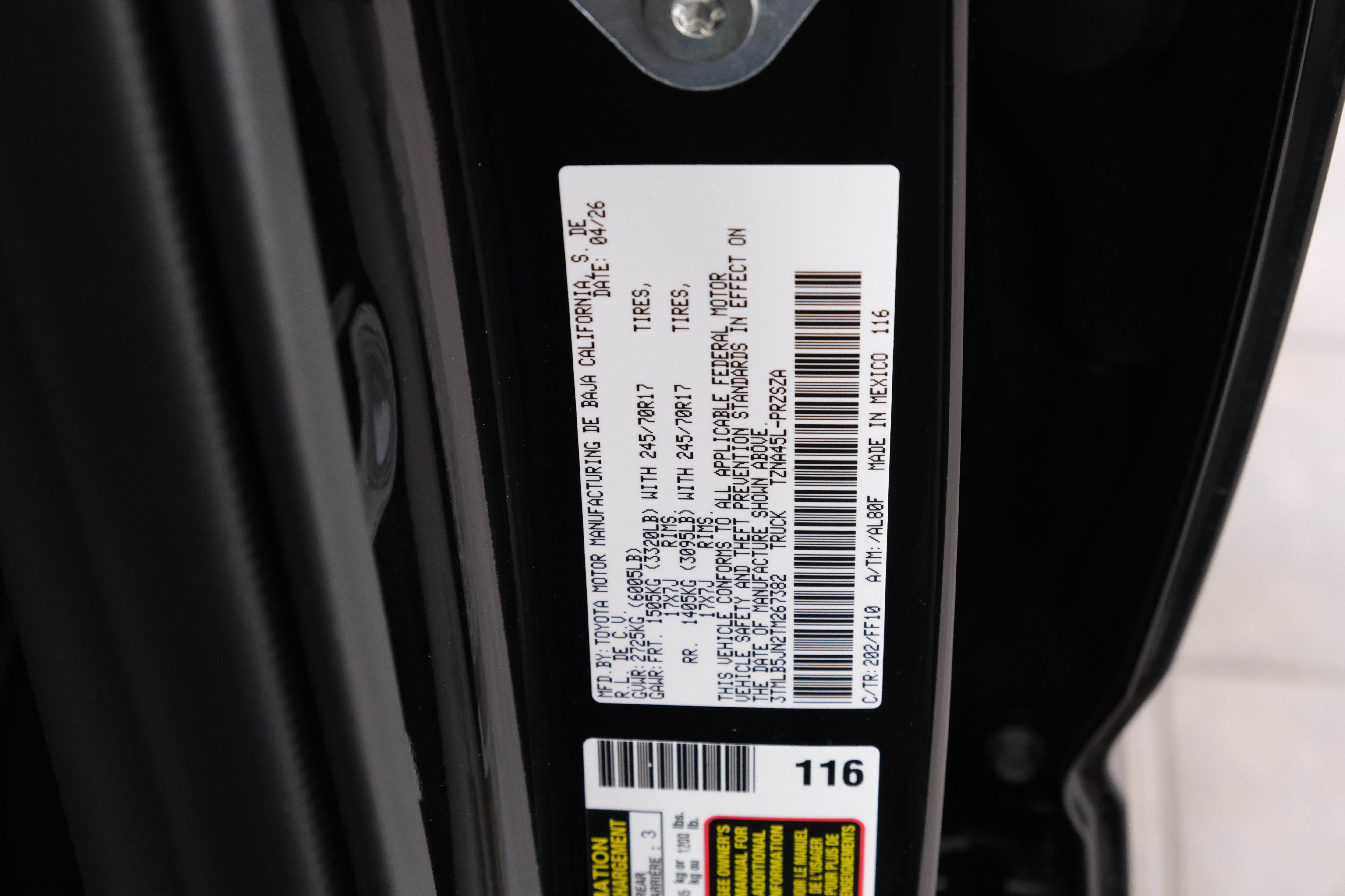 New 2026 Black Toyota  SR5 image 34