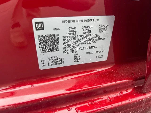 New 2026 Volcanic Red Tintcoat GMC AT4 image 32