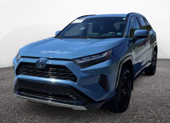 Used 2023 Cavalry Blue Toyota Hybrid SE image 8