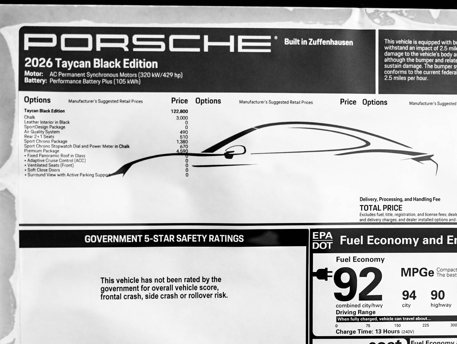 New 2026 CHALK Porsche Black Edition image 28