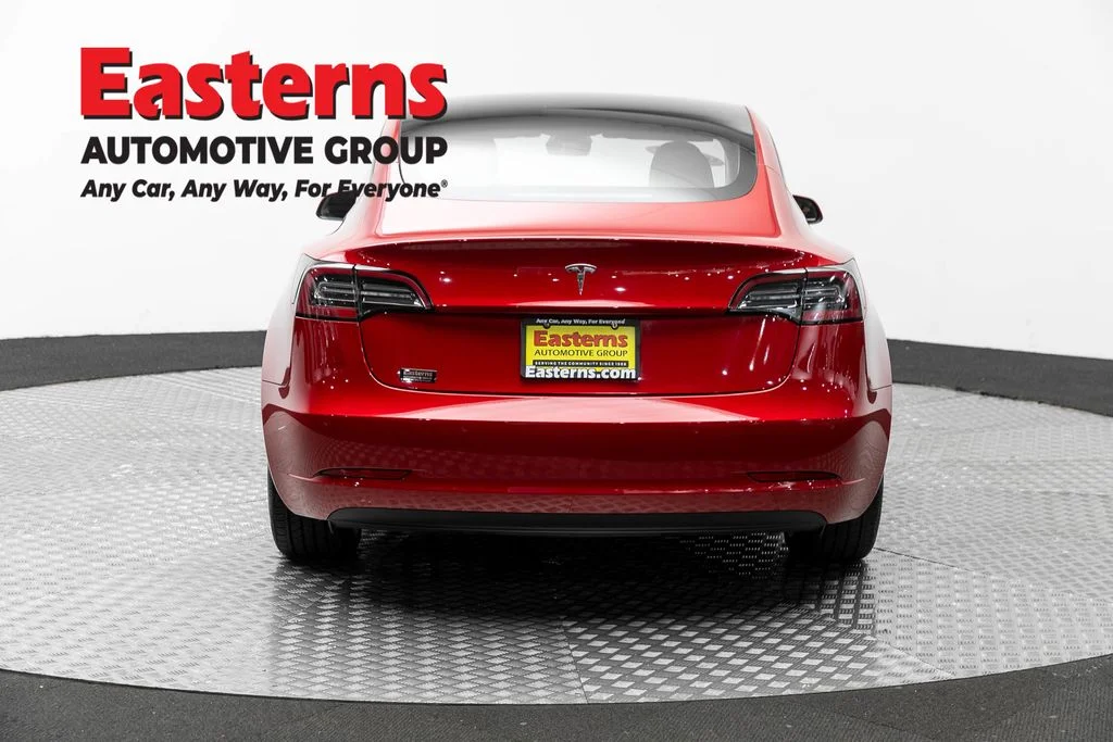 Used 2021 Red Tesla Standard Range Plus image 5