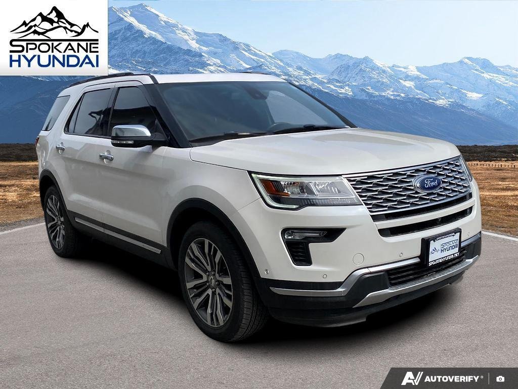Used 2018 White Platinum Metallic Tri-Coat Ford Platinum image 7