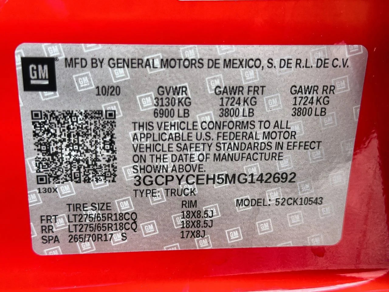 Used 2021 RED HOT Chevrolet Custom Trail Boss image 29