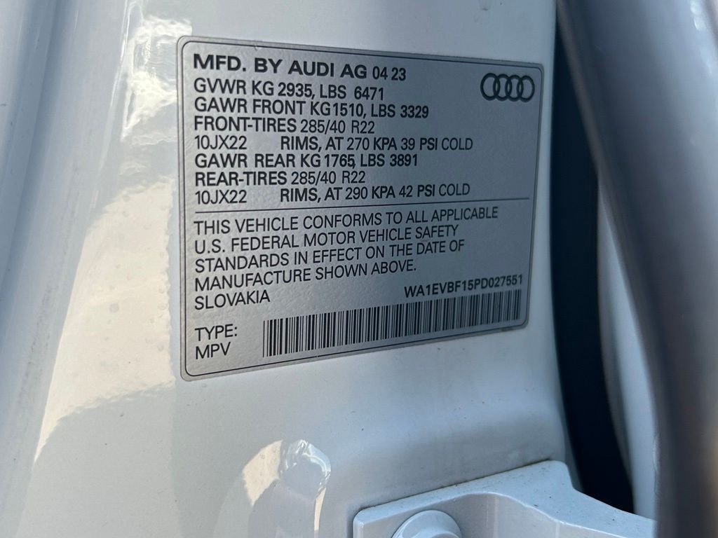 Used 2023 White Audi 55 Premium Plus image 52
