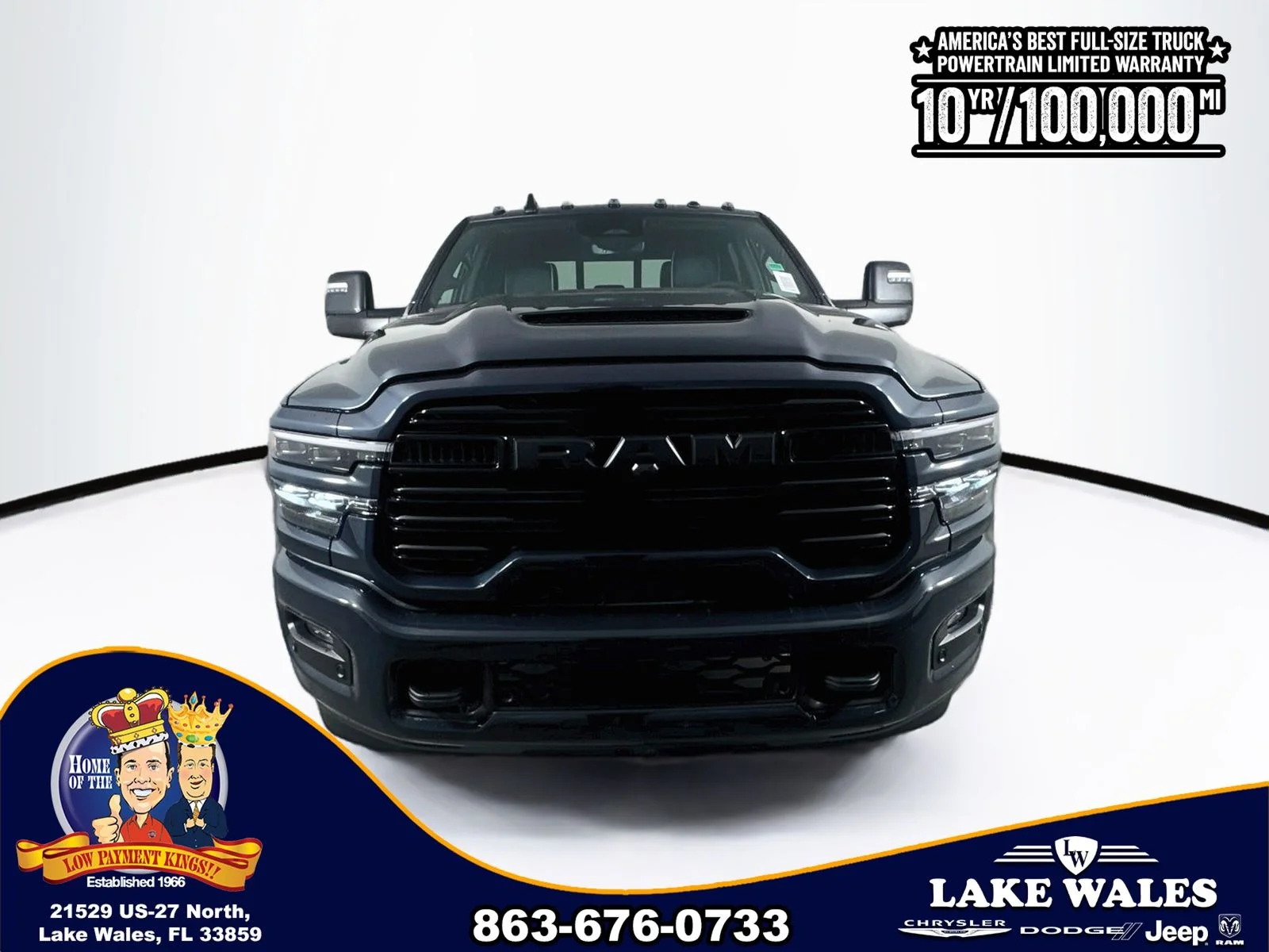 New 2026 Forged Blue Metallic Exterior Paint RAM Laramie image 2