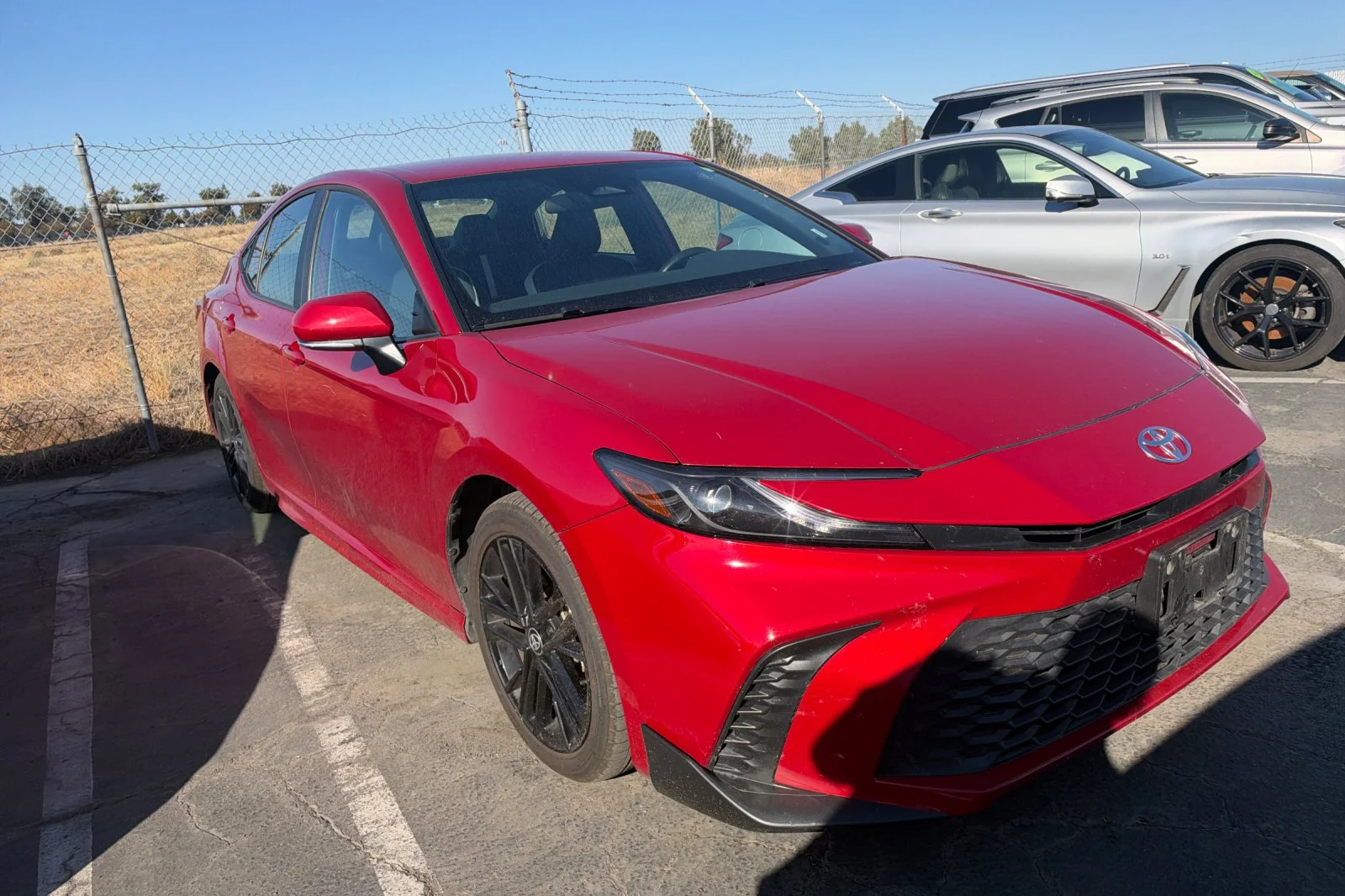 Used 2025 Red Toyota SE image 2