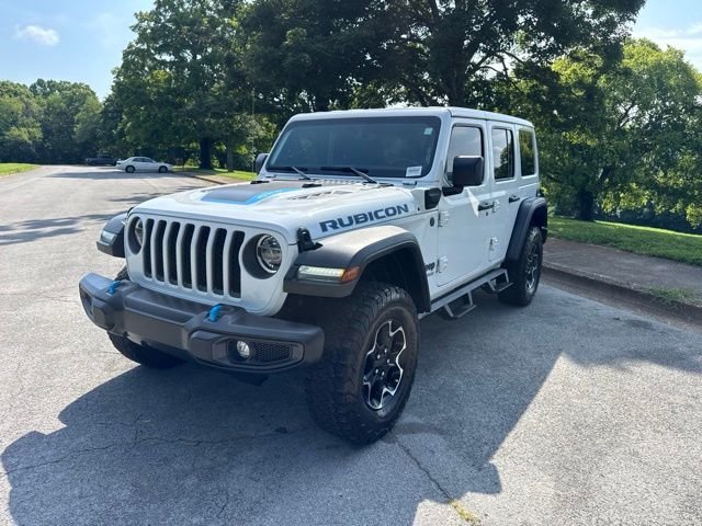 Used 2022 White Jeep Unlimited Rubicon 4xe image 3