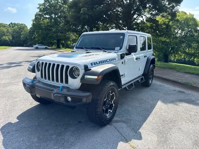 Used 2022 White Jeep Unlimited Rubicon 4xe image 3