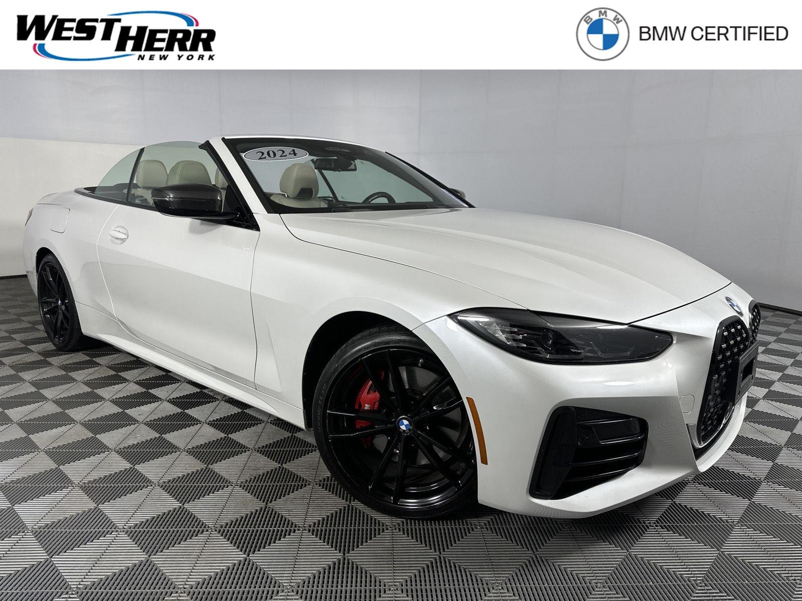 Certified Used 2024 Mineral White Metallic BMW M440i xDrive image 1