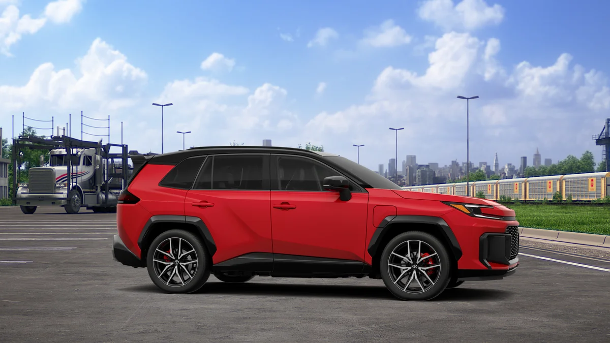 New 2026 Supersonic Red with Midnight Black Metallic roof Toyota GR SPORT image 13