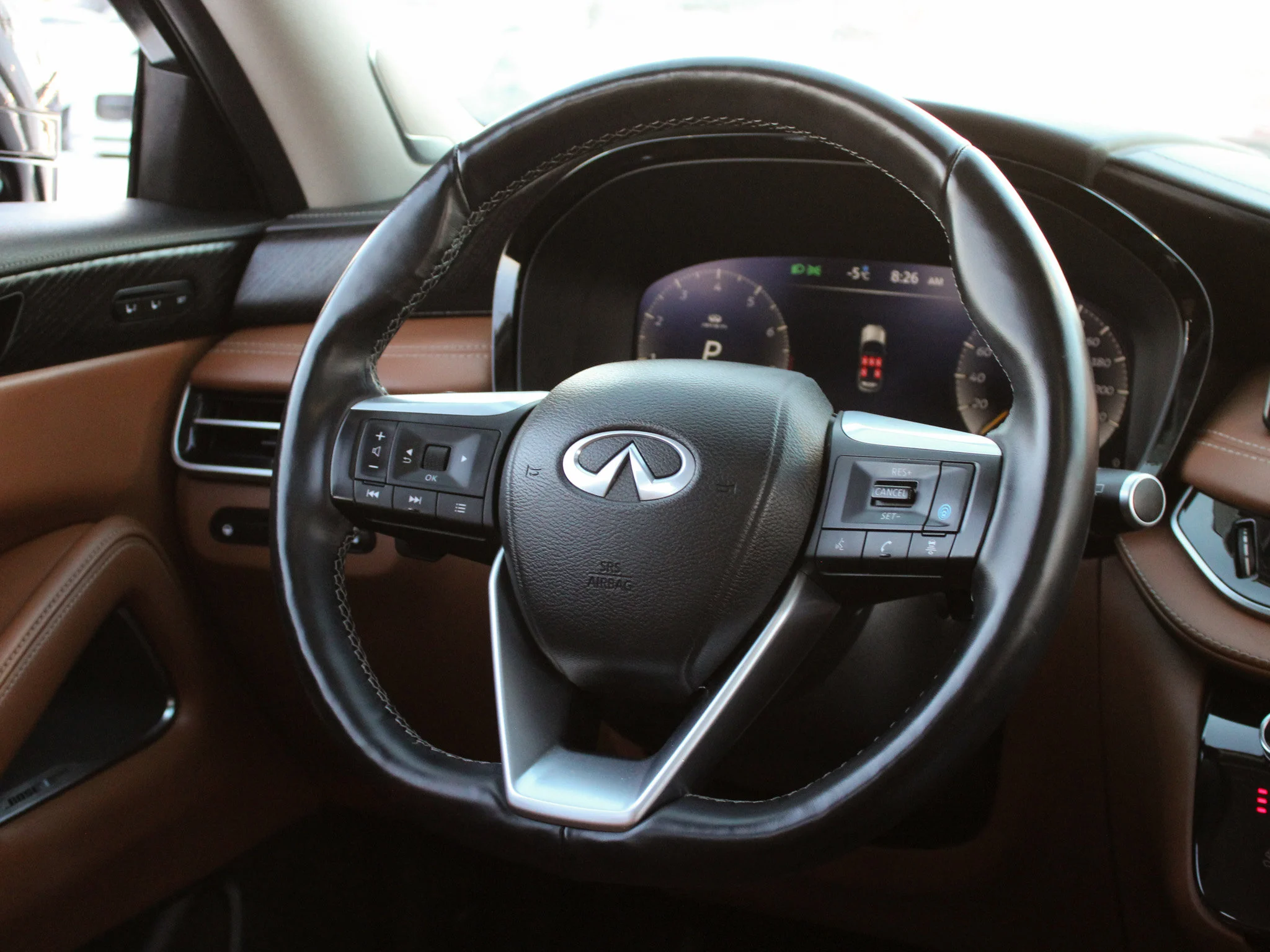 Certified Used 2023 White INFINITI Sensory * No Accidents | Head-Up Display | Heated Brown Seats | Winter Tires | 3M PPF image 6