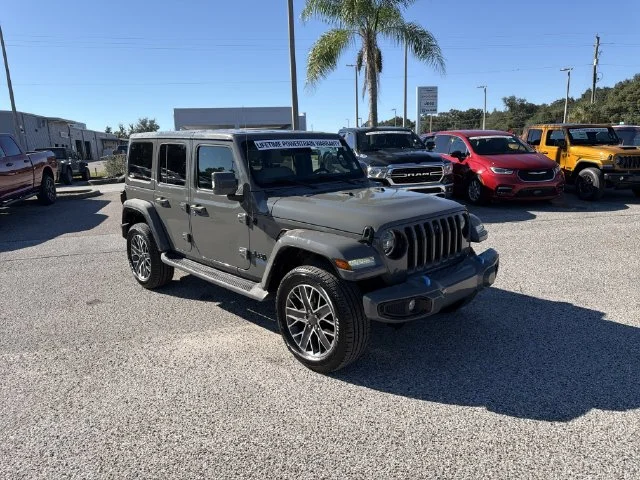 Used 2022 Gray Jeep Unlimited Sahara 4xe image 2
