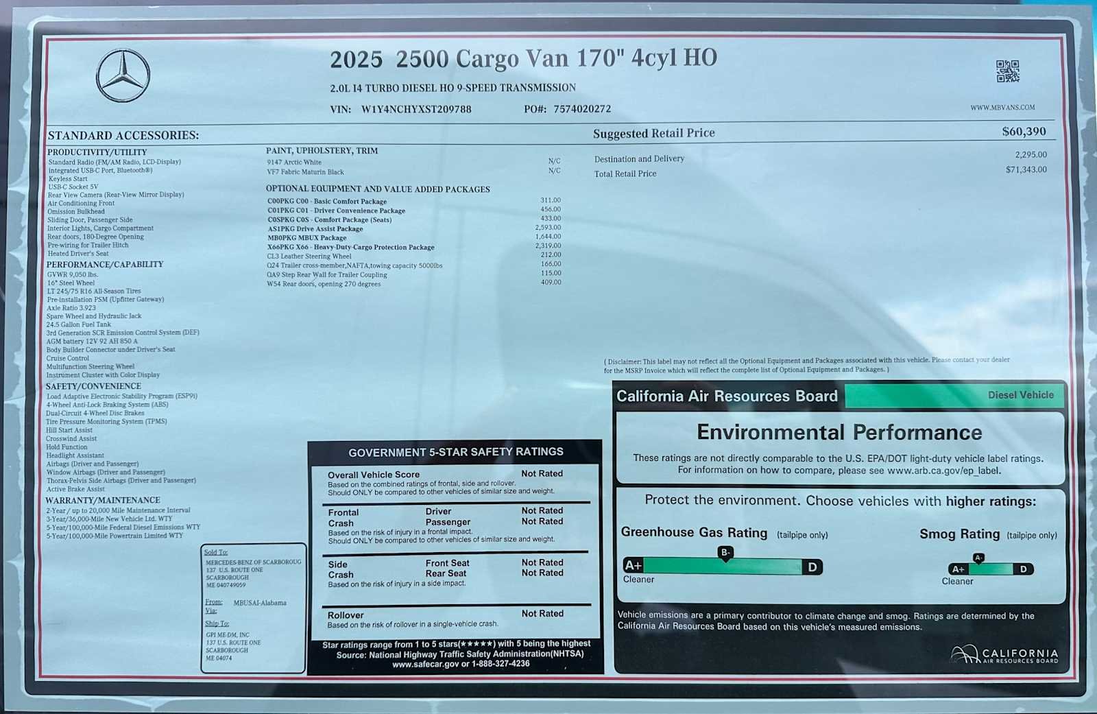 2025 Mercedes-Benz Sprinter Cargo Van Base - Photo 27