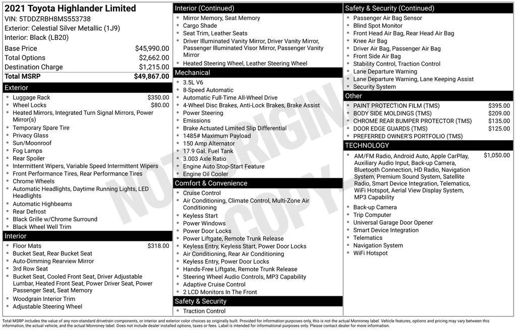 Used 2021 Silver Toyota Limited image 17