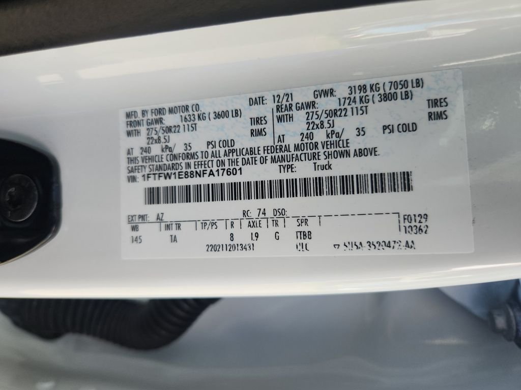 Certified Used 2022 White Ford Limited image 25
