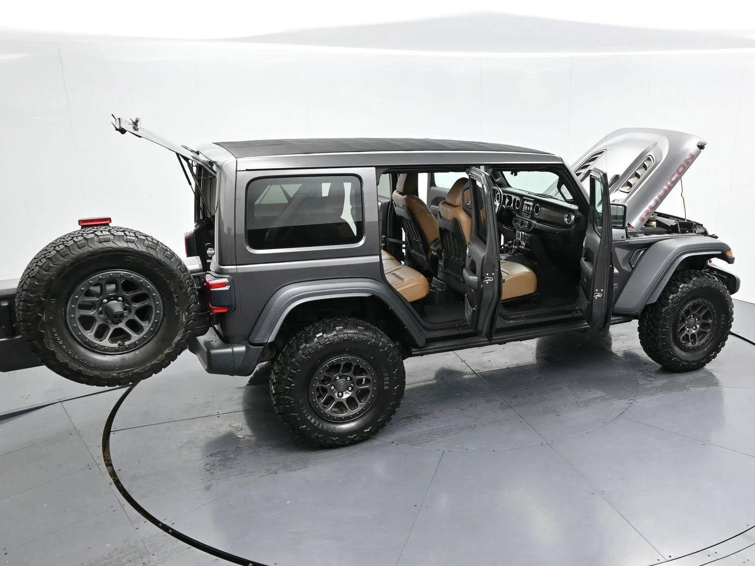 Used 2022 Granite Crystal Metallic Clearcoat Jeep Unlimited Rubicon image 42