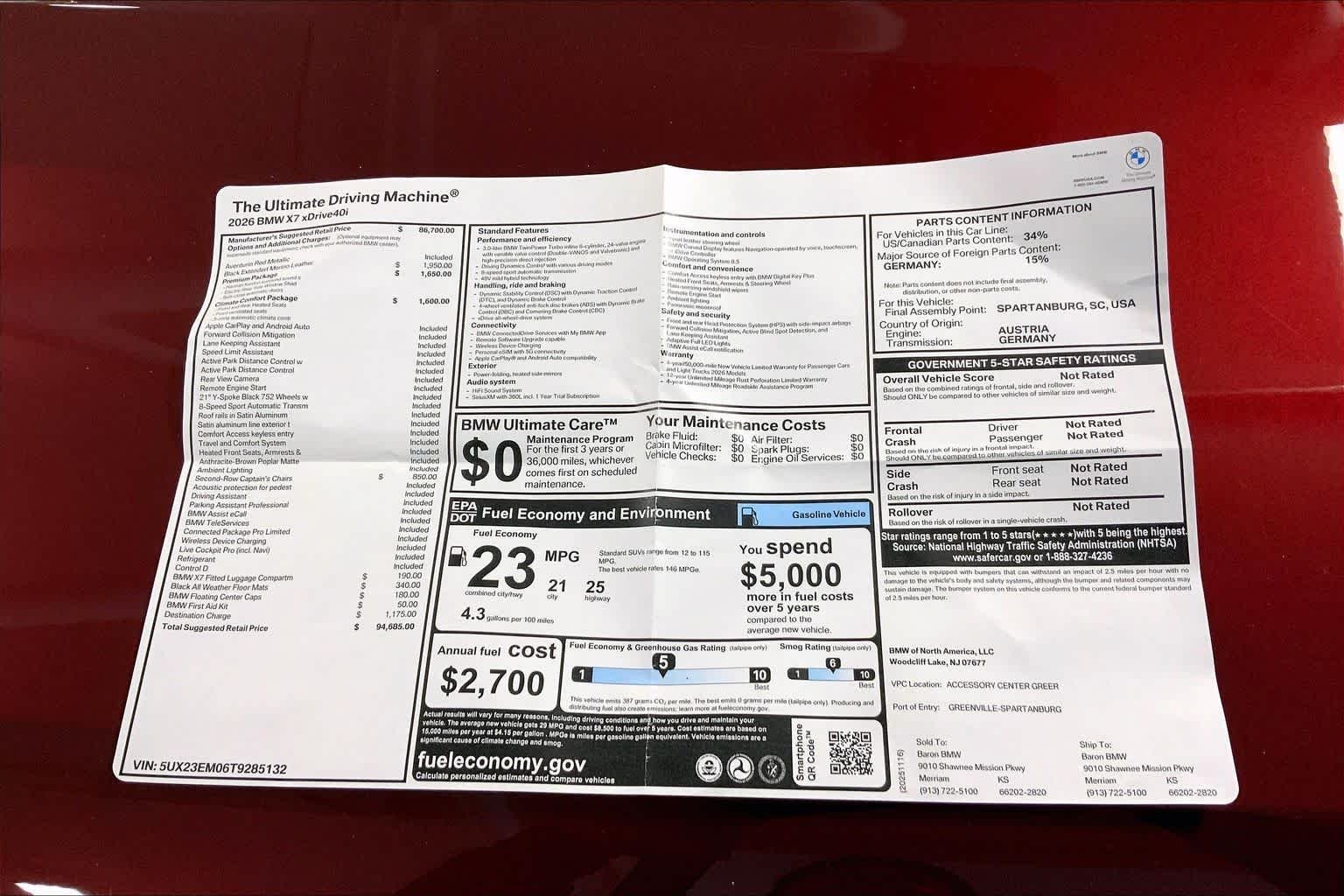 2026 BMW X7 40i - Photo 22
