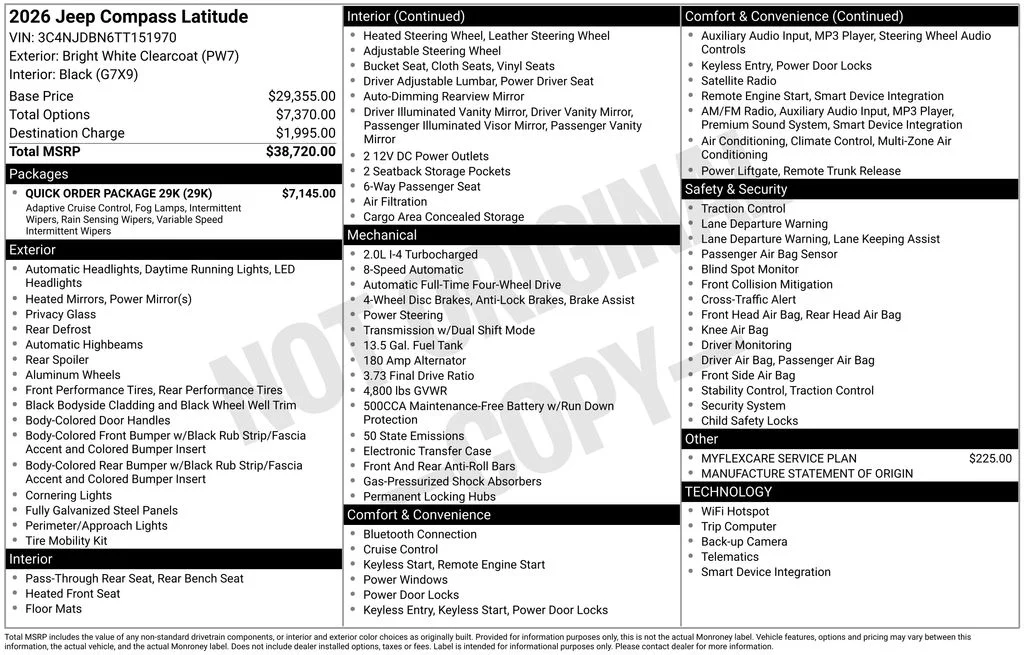 New 2026 Bright White Clearcoat Jeep Latitude image 9