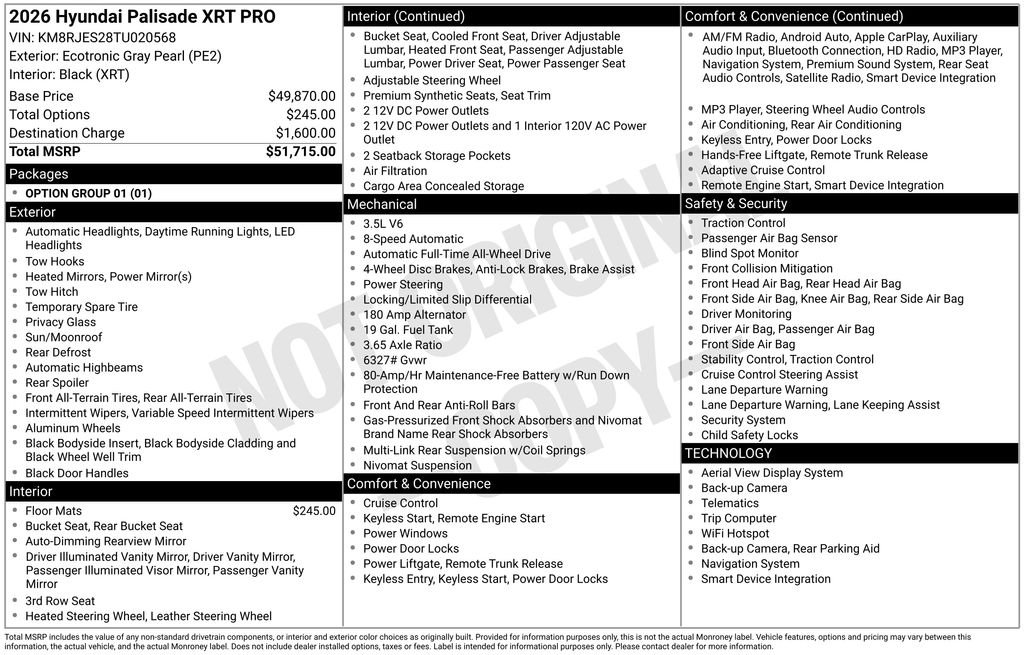 Certified Used 2026 Gray Hyundai XRT Pro image 3