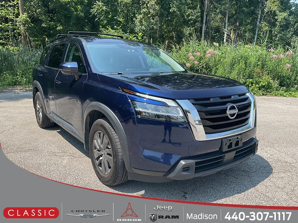 Used 2022 Deep Ocean Blue Pearl Nissan SV image 1