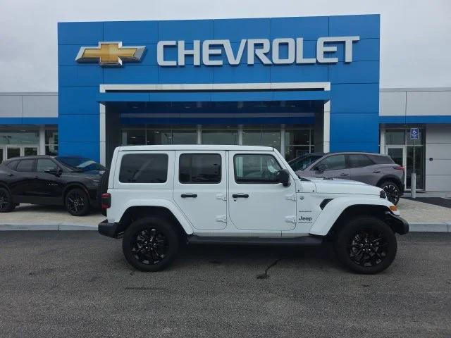 Used 2024 White Jeep Sahara 4xe image 2