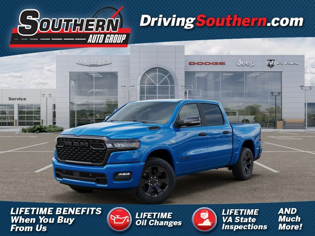New 2026 Hydro Blue Pearl-Coat Exterior Paint RAM Big Horn/Lone Star image 1