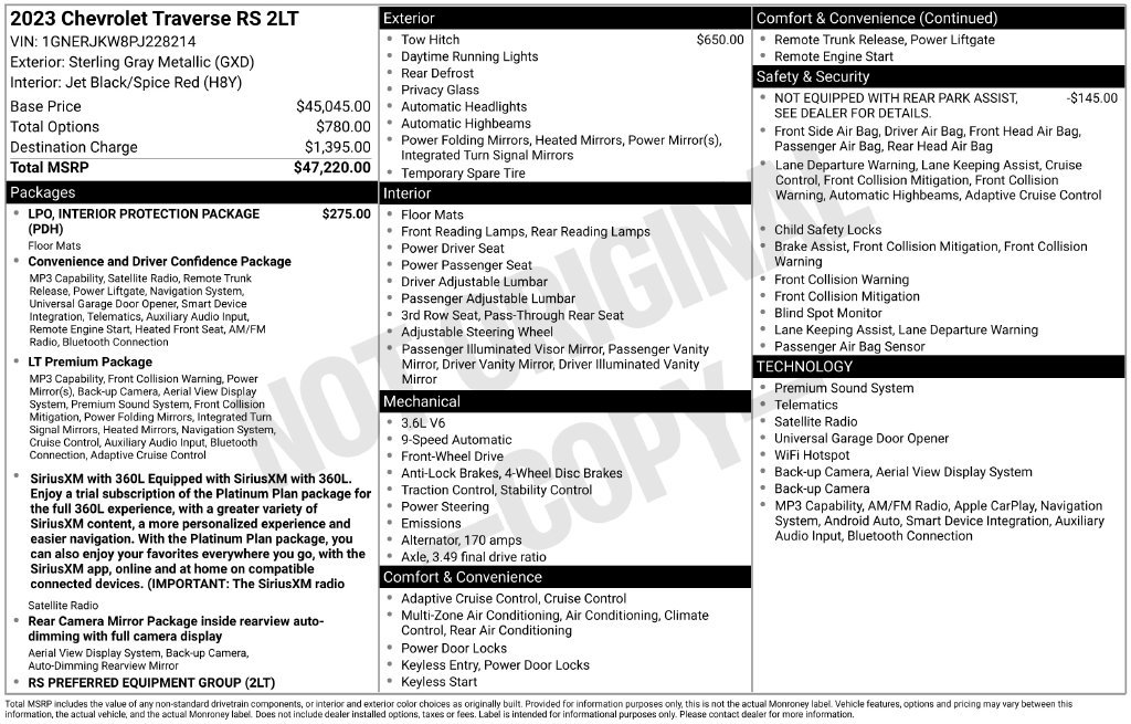Used 2023 Gray Chevrolet RS image 2
