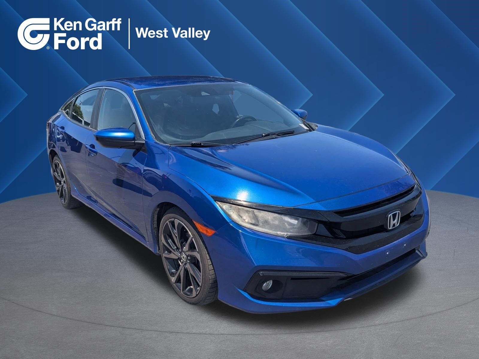Used 2021 Aegean Blue Metallic Honda Sport image 1