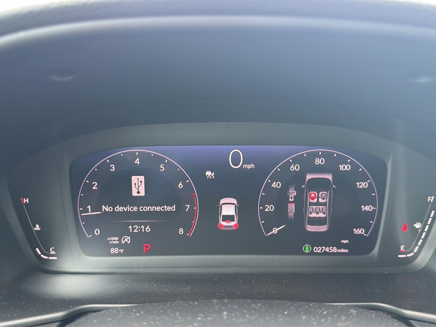Used 2023 Meteorite Gray Metallic Honda LX image 3