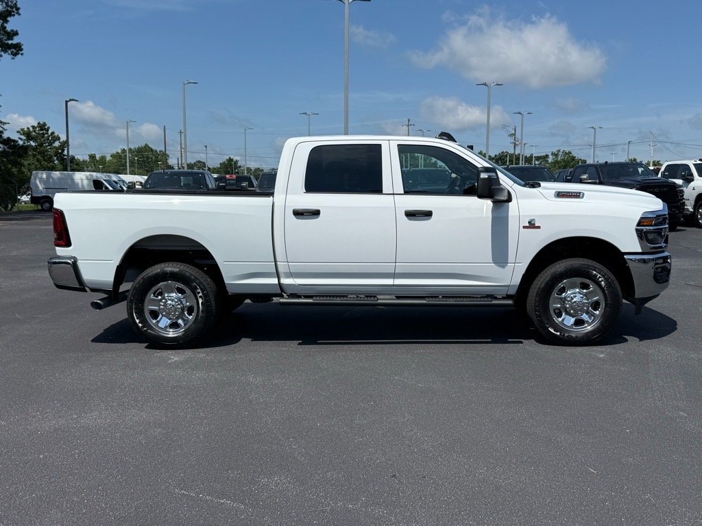 New 2025 Bright White Clear-Coat Exterior Paint RAM Tradesman Crew Cab 4x4 6