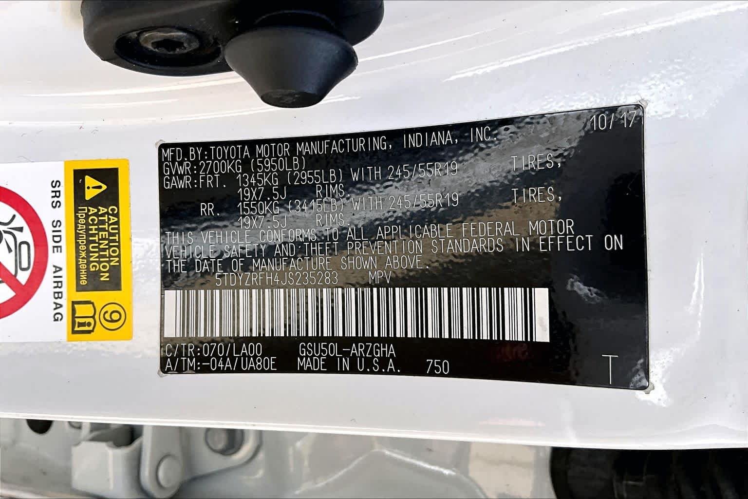 Used 2018 Blizzard Pearl Toyota Limited image 37