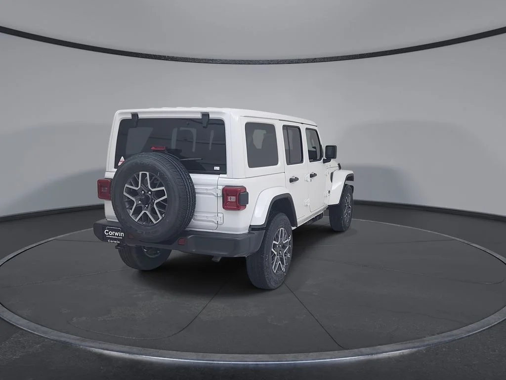 New 2026 Bright White Clear-Coat Exterior Paint Jeep Sahara image 12